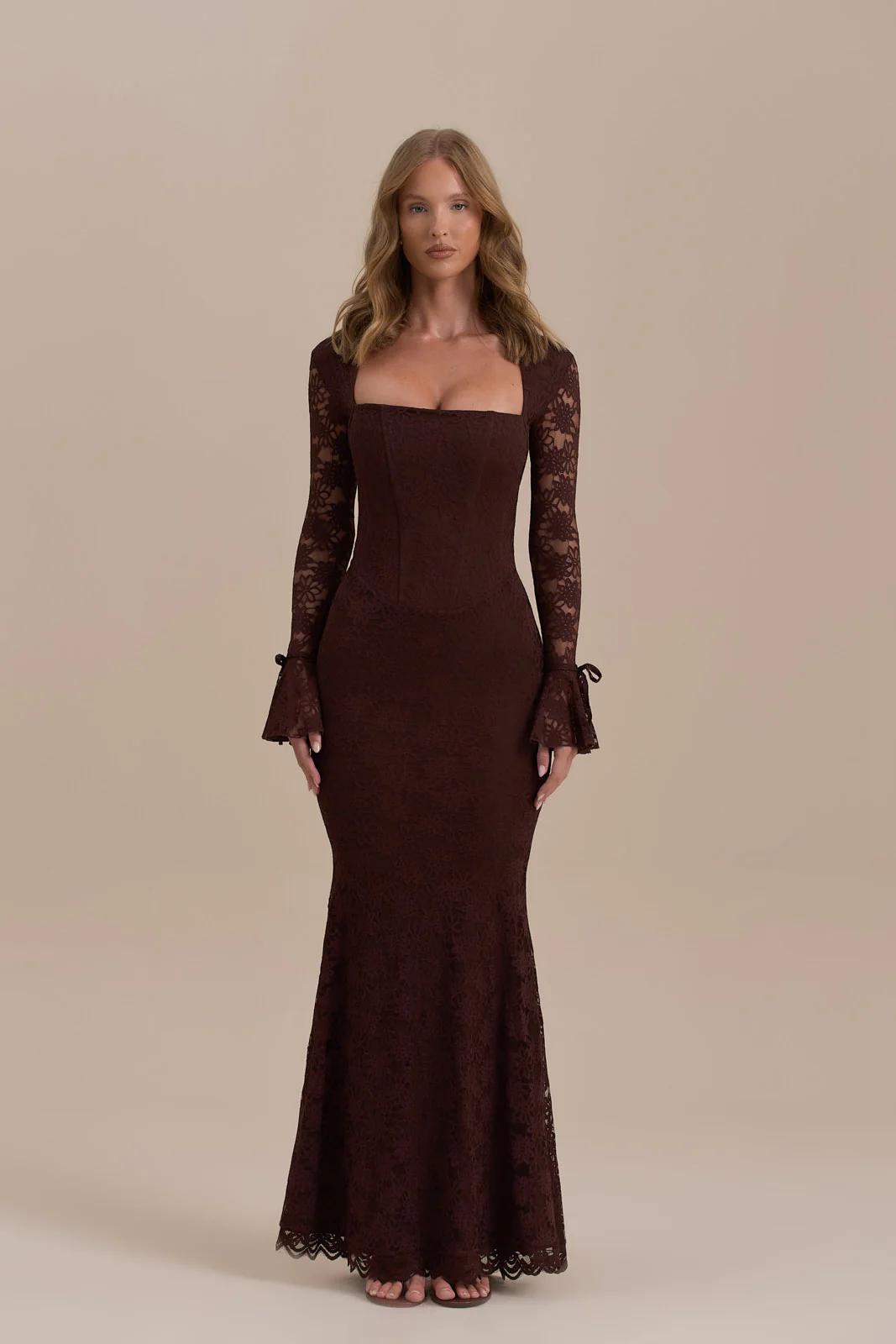 Kant Zeemeermin Maxi-jurk