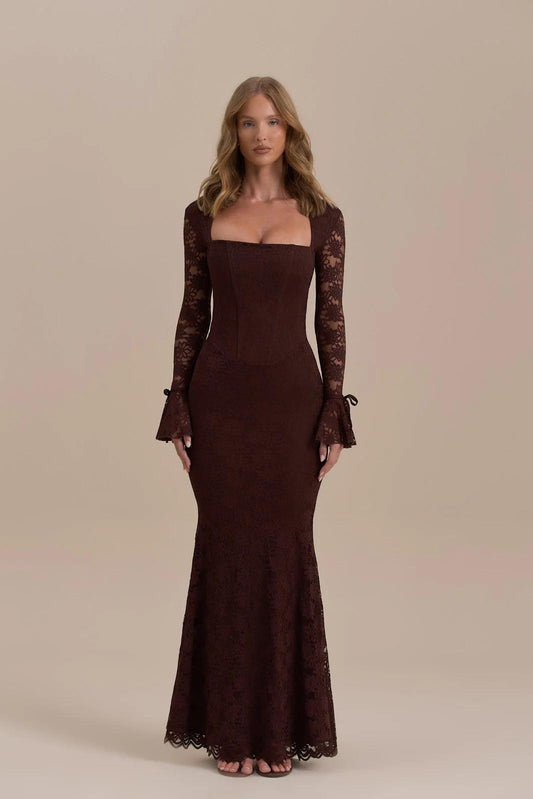 Kant Zeemeermin Maxi-jurk